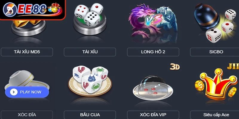 Hệ thống trò chơi tại Casino EE88 luôn tự hào sở hữu độ hot