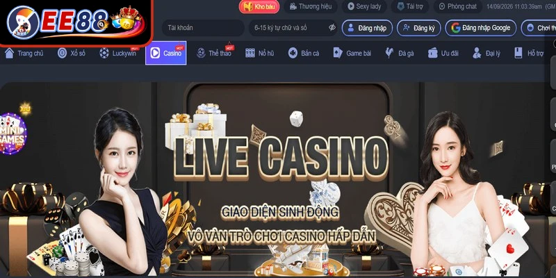Hệ thống giải trí Casino EE88 mang lại cho người chơi những trải nghiệm thú vị